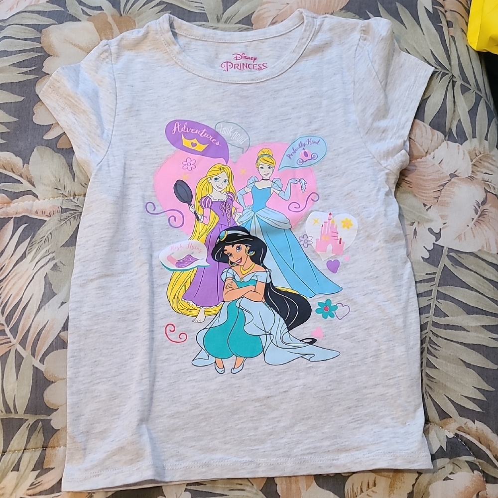 Disney Princess Tee with Pink and Blue Accents